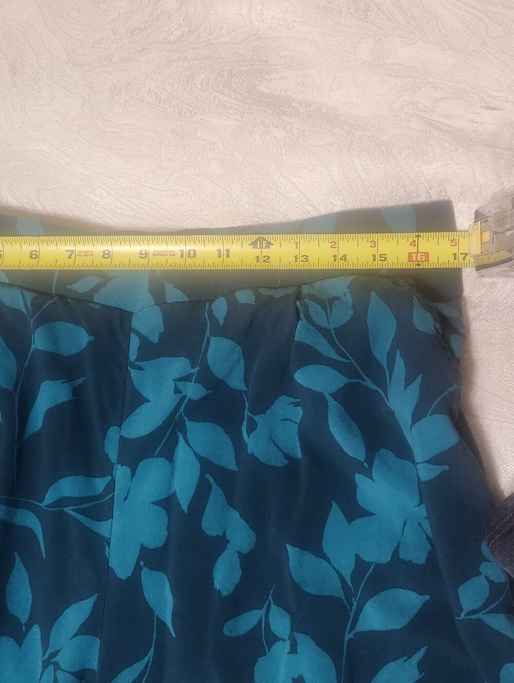 Torrid Challis High Rise Pull On Wide Leg Pant Blue Green Floral 1 / 1X EUC - Picture 9 of 10